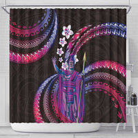 Hawaii King Kamehameha Shower Curtain Fantastic Plumeria Sweet Vibes LT01 - Polynesian Pride