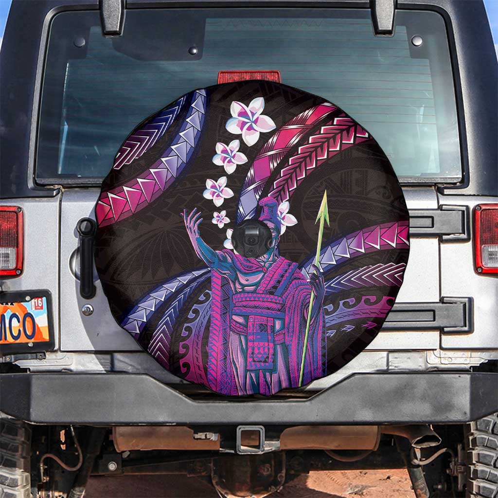 Hawaii King Kamehameha Spare Tire Cover Fantastic Plumeria Sweet Vibes LT01 Pink - Polynesian Pride