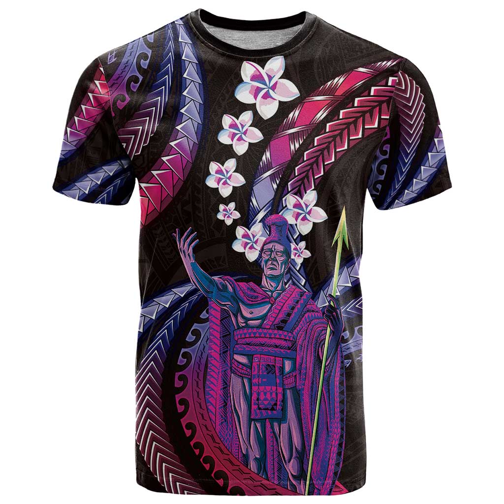Hawaii King Kamehameha T Shirt Fantastic Plumeria Sweet Vibes LT01 Pink - Polynesian Pride
