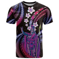 Hawaii King Kamehameha T Shirt Fantastic Plumeria Sweet Vibes LT01 Pink - Polynesian Pride
