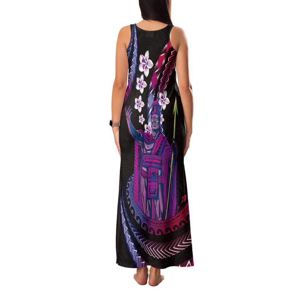Hawaii King Kamehameha Tank Maxi Dress Fantastic Plumeria Sweet Vibes LT01 - Polynesian Pride