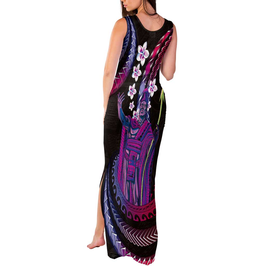 Hawaii King Kamehameha Tank Maxi Dress Fantastic Plumeria Sweet Vibes LT01 - Polynesian Pride