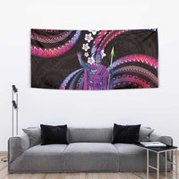 Hawaii King Kamehameha Tapestry Fantastic Plumeria Sweet Vibes