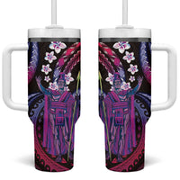 Hawaii King Kamehameha Tumbler With Handle Fantastic Plumeria Sweet Vibes LT01 One Size: 40 oz Pink - Polynesian Pride
