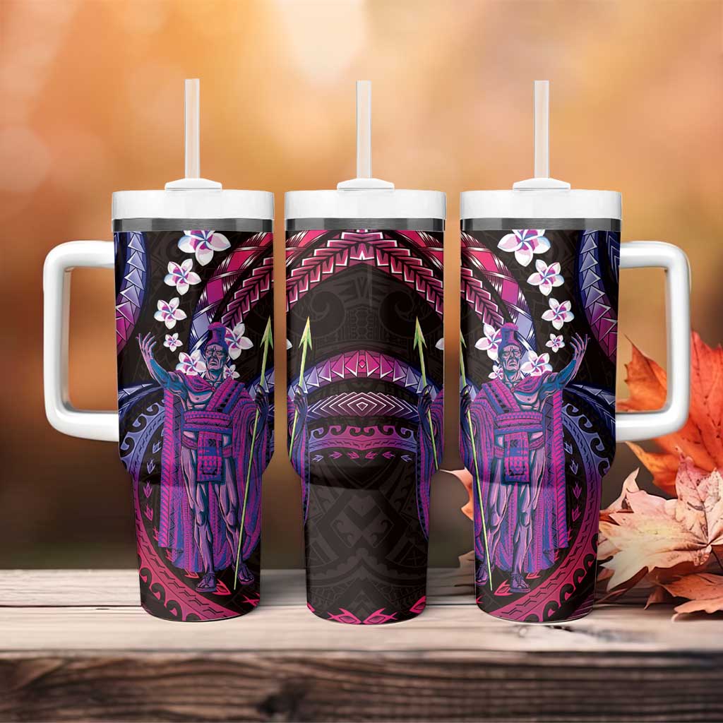Hawaii King Kamehameha Tumbler With Handle Fantastic Plumeria Sweet Vibes LT01 - Polynesian Pride