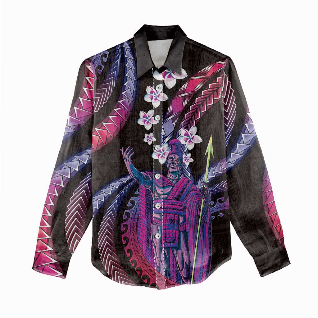 Hawaii King Kamehameha Women Casual Shirt Fantastic Plumeria Sweet Vibes LT01 - Polynesian Pride