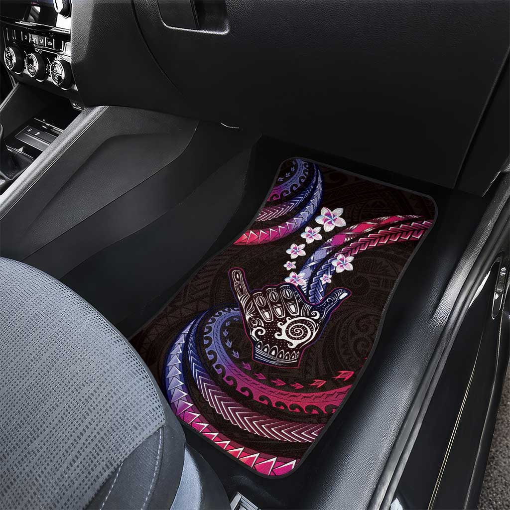 Hawaii Shaka Sign Car Mats Fantastic Frangipani Sweet Vibes