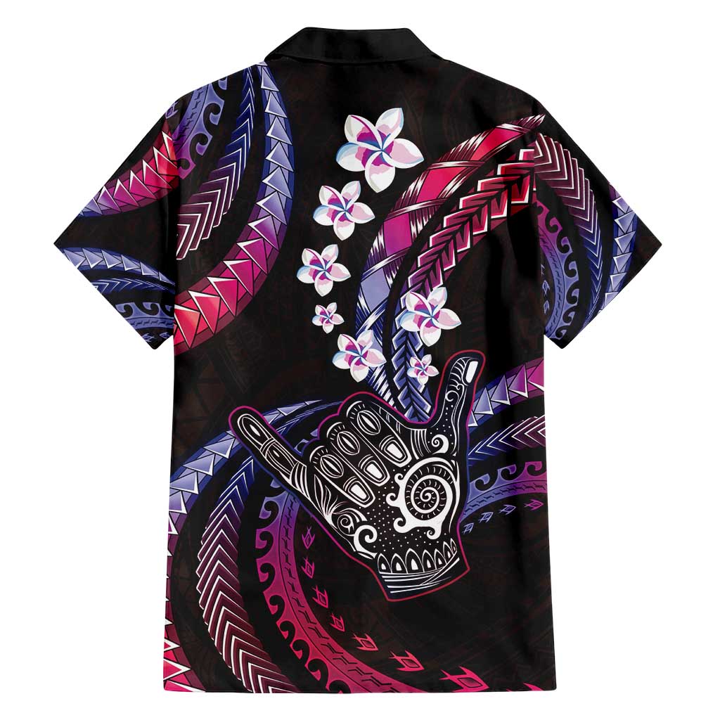 Hawaii Shaka Sign Family Matching Off Shoulder Maxi Dress and Hawaiian Shirt Fantastic Frangipani Sweet Vibes LT01 - Polynesian Pride