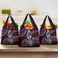 Hawaii Shaka Sign Grocery Bag Fantastic Frangipani Sweet Vibes