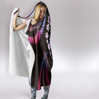 Hawaii Shaka Sign Hooded Blanket Fantastic Frangipani Sweet Vibes