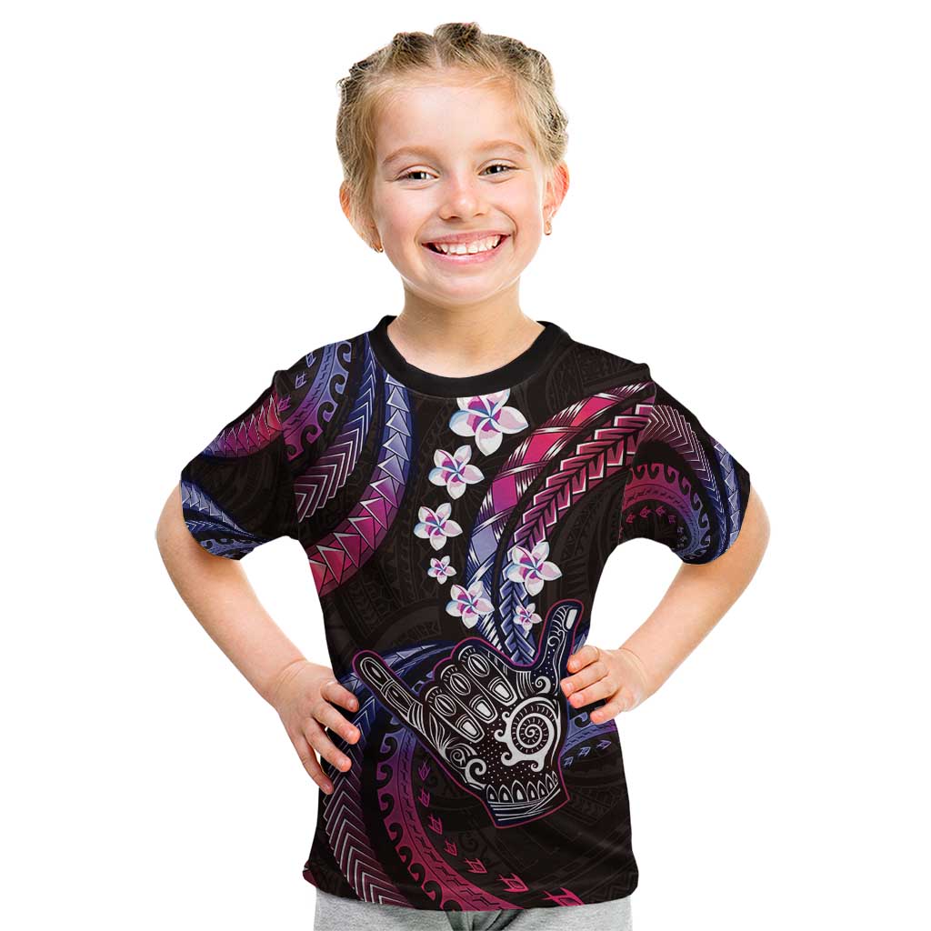 Hawaii Shaka Sign Kid T Shirt Fantastic Frangipani Sweet Vibes