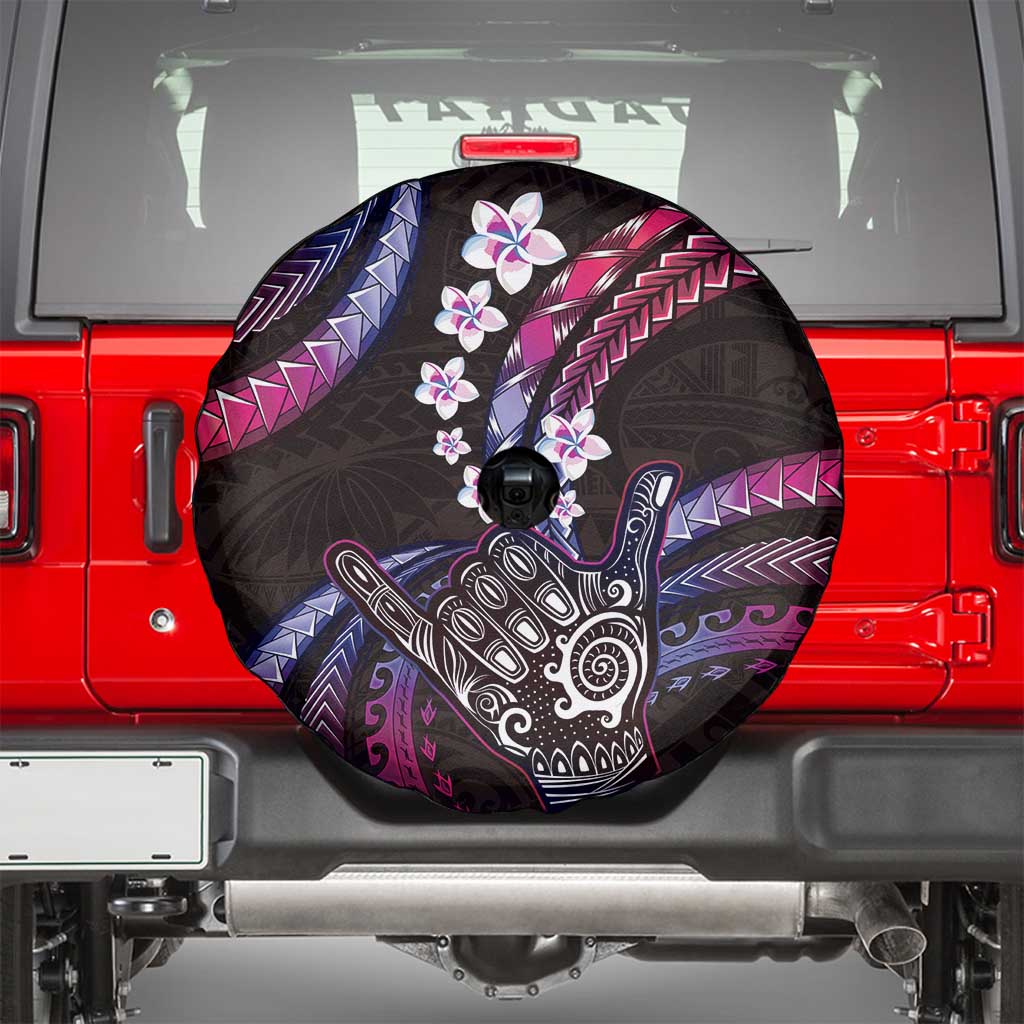 Hawaii Shaka Sign Spare Tire Cover Fantastic Frangipani Sweet Vibes LT01 - Polynesian Pride