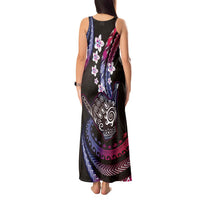 Hawaii Shaka Sign Tank Maxi Dress Fantastic Frangipani Sweet Vibes LT01 - Polynesian Pride
