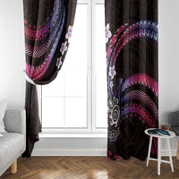 Hawaii Shaka Sign Window Curtain Fantastic Frangipani Sweet Vibes