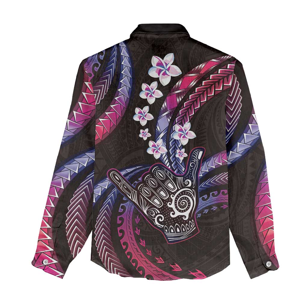 Hawaii Shaka Sign Women Casual Shirt Fantastic Frangipani Sweet Vibes LT01 - Polynesian Pride