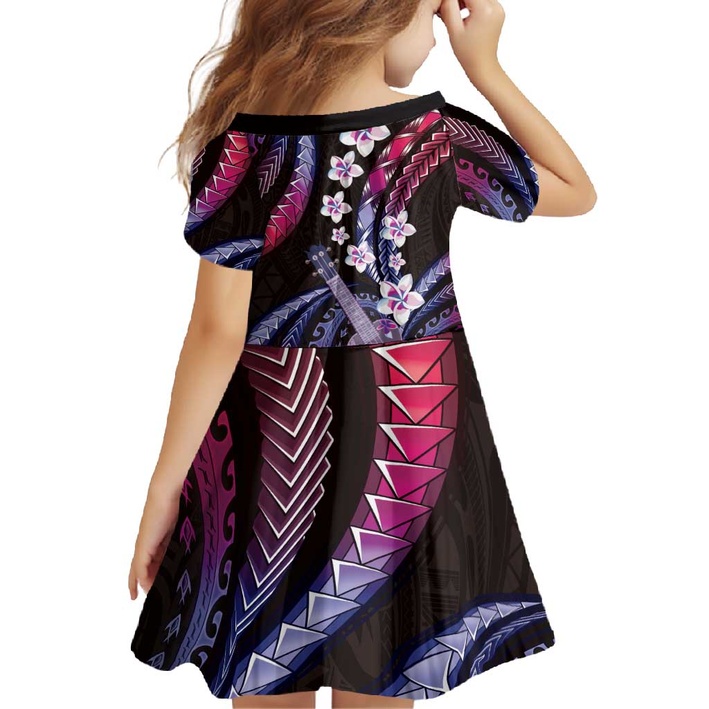 Hawaiian Ukulele Family Matching Mermaid Dress and Hawaiian Shirt Sweet Dream Fantastic Plumeria LT01 - Polynesian Pride