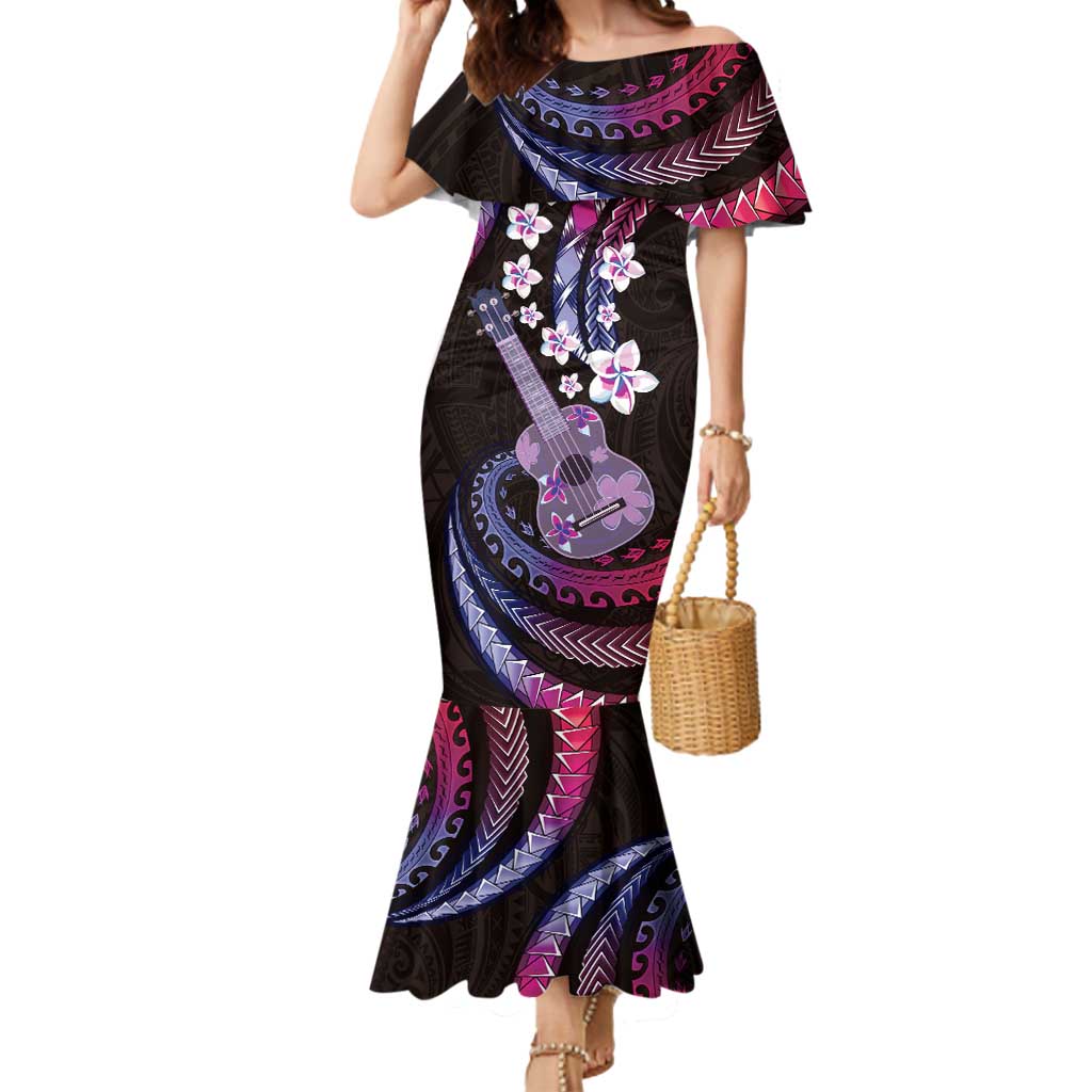 Hawaiian Ukulele Mermaid Dress Sweet Dream Fantastic Plumeria