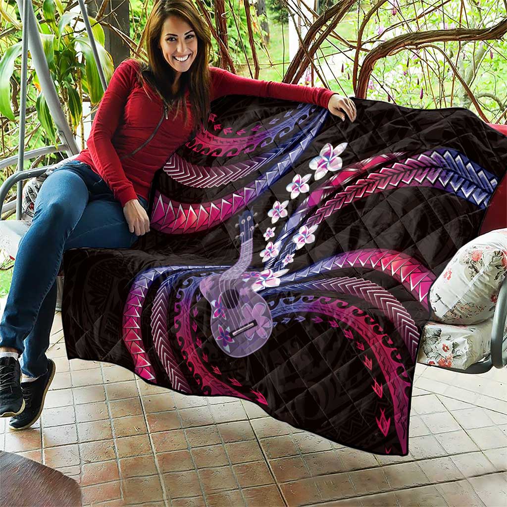 Hawaiian Ukulele Quilt Sweet Dream Fantastic Plumeria
