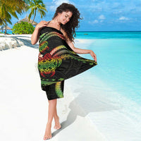 Hawaii Turtles Plumeria Sarong Reggae Polynesian Pattern