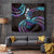 Hawaii Turtles Plumeria Tapestry Amethyst Gradient Polynesian Pattern