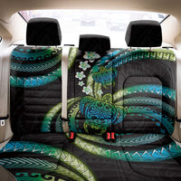 Hawaii Turtles Plumeria Back Car Seat Cover Chartreuse Cyan Polynesian Pattern LT01 - Polynesian Pride