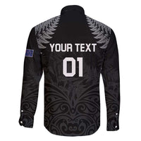 Custom New Zealand 2024 Rugby Family Matching Off Shoulder Maxi Dress and Hawaiian Shirt Silver Fern Aotearoa Kiwi LT01 - Polynesian Pride