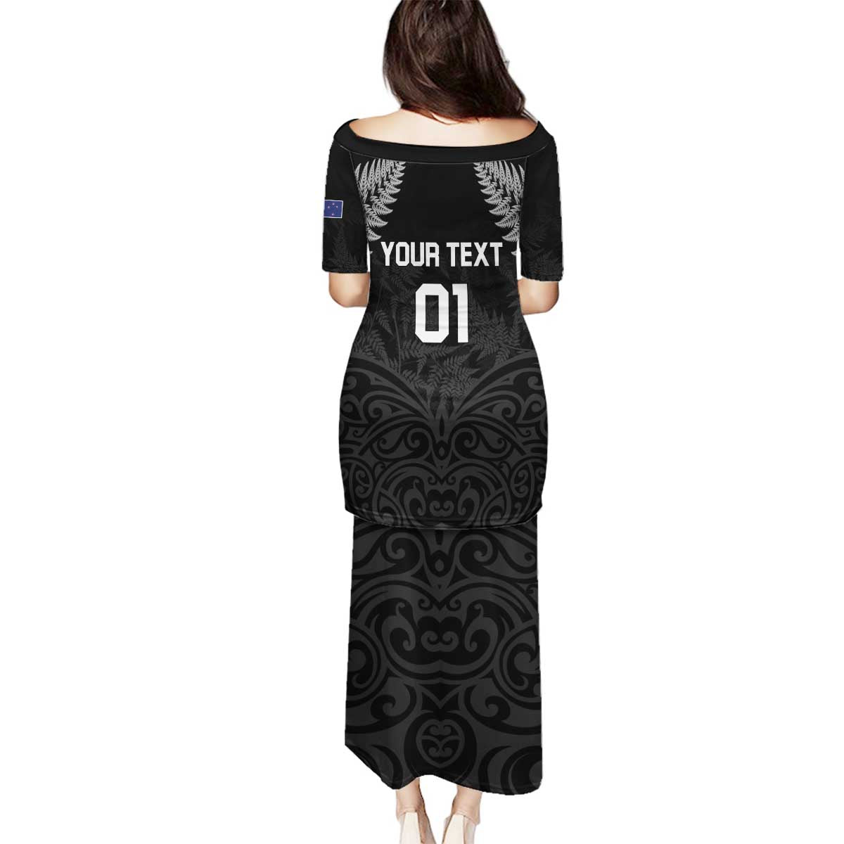 Custom New Zealand 2024 Rugby Family Matching Puletasi and Hawaiian Shirt Silver Fern Aotearoa Kiwi LT01 - Polynesian Pride