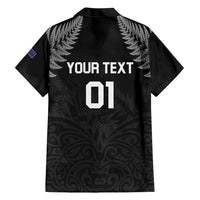 Custom New Zealand 2024 Rugby Family Matching Short Sleeve Bodycon Dress and Hawaiian Shirt Silver Fern Aotearoa Kiwi LT01 - Polynesian Pride