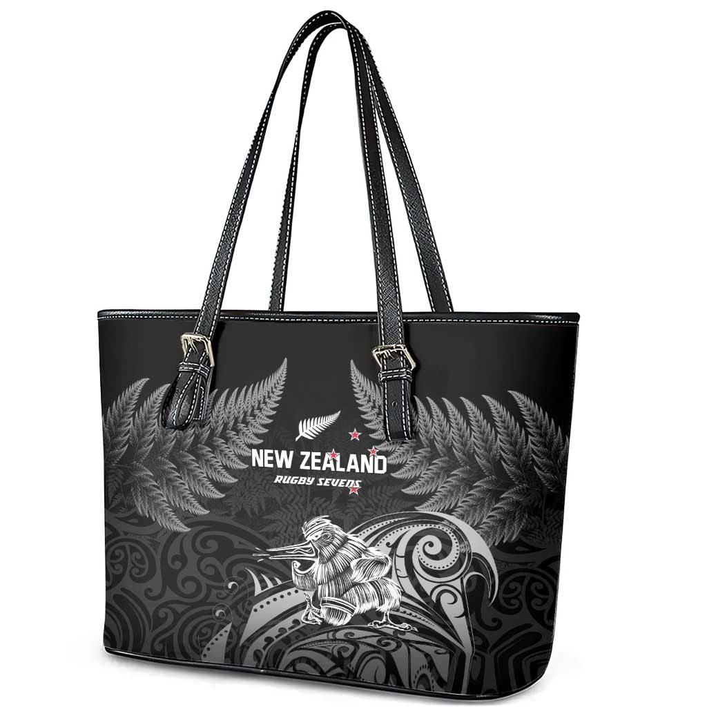 New Zealand 2024 Rugby Leather Tote Bag Silver Fern Aotearoa Kiwi LT01 - Polynesian Pride