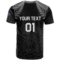 Custom New Zealand 2024 Rugby T Shirt Silver Fern Aotearoa Kiwi LT01 - Polynesian Pride