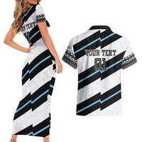 Custom Fiji 2024 Rugby Couples Matching Short Sleeve Bodycon Dress and Hawaiian Shirt Fijian Tapa Pattern LT01 - Polynesian Pride