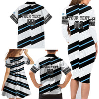 Custom Fiji 2024 Rugby Family Matching Long Sleeve Bodycon Dress and Hawaiian Shirt Fijian Tapa Pattern LT01 - Polynesian Pride