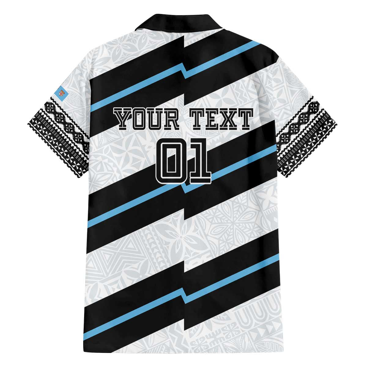 Custom Fiji 2024 Rugby Family Matching Off The Shoulder Long Sleeve Dress and Hawaiian Shirt Fijian Tapa Pattern LT01 - Polynesian Pride