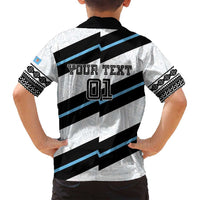 Custom Fiji 2024 Rugby Family Matching Off Shoulder Maxi Dress and Hawaiian Shirt Fijian Tapa Pattern LT01 - Polynesian Pride