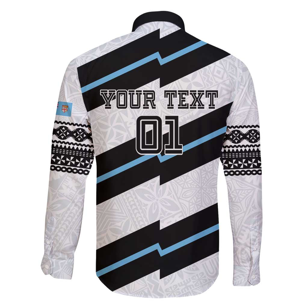 Custom Fiji 2024 Rugby Family Matching Short Sleeve Bodycon Dress and Hawaiian Shirt Fijian Tapa Pattern LT01 - Polynesian Pride