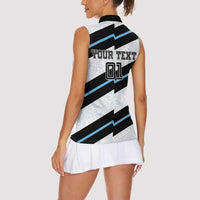 Custom Fiji 2024 Rugby Women Sleeveless Polo Shirt Fijian Tapa Pattern LT01 - Polynesian Pride