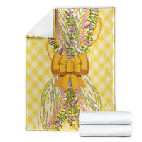 Hawaii Palaka Pikake Lokelani Plumeria Blanket Melemele Coquette Bow LT01 - Polynesian Pride