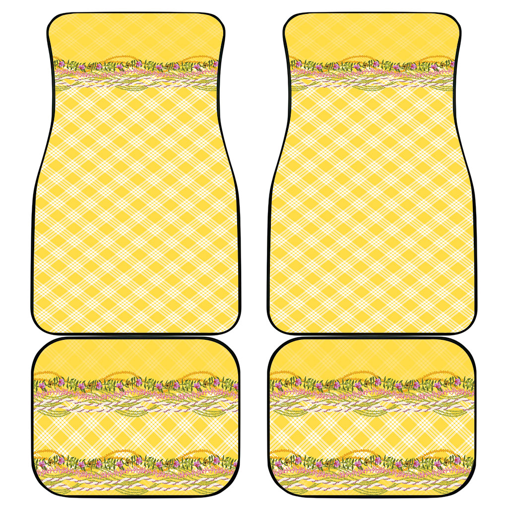 Hawaii Palaka Pikake Lokelani Plumeria Car Mats Melemele Coquette Bow LT01 - Polynesian Pride
