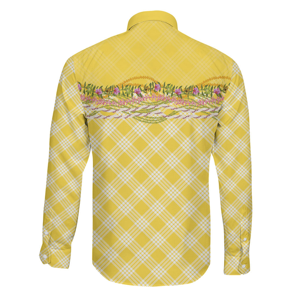 Hawaii Palaka Pikake Lokelani Plumeria Family Matching Puletasi and Hawaiian Shirt Melemele Coquette Bow LT01 - Polynesian Pride