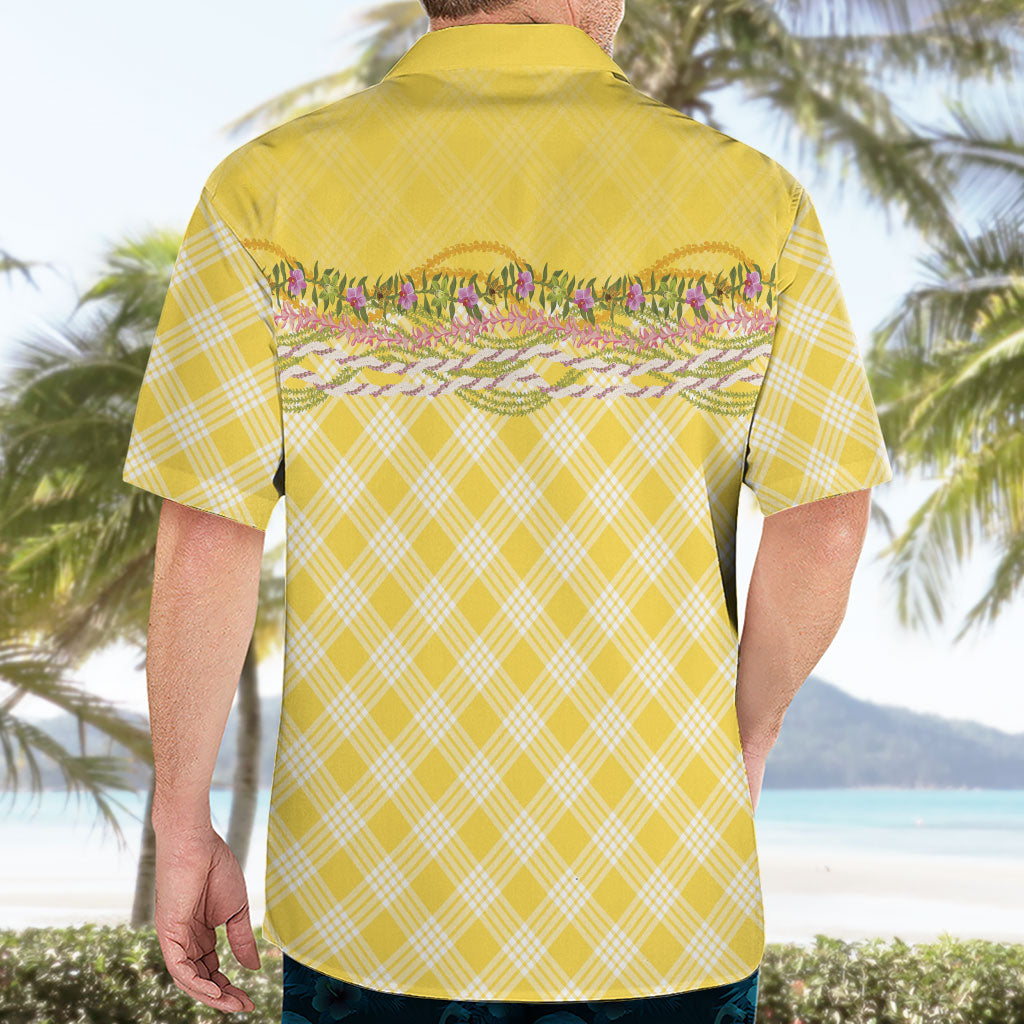 Hawaii Palaka Pikake Lokelani Plumeria Hawaiian Shirt Melemele Coquette Bow LT01 - Polynesian Pride
