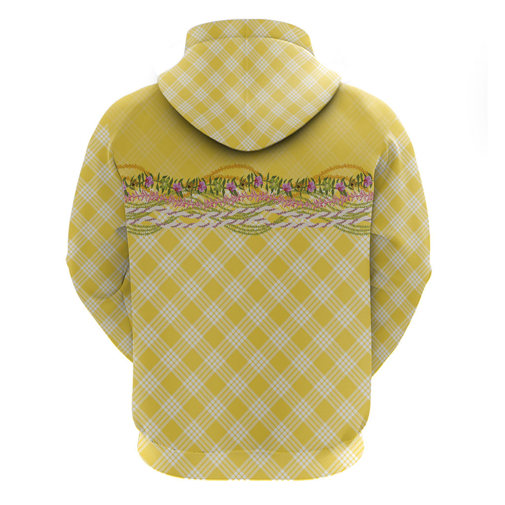Hawaii Palaka Pikake Lokelani Plumeria Hoodie Melemele Coquette Bow LT01 - Polynesian Pride