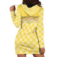 Hawaii Palaka Pikake Lokelani Plumeria Hoodie Dress Melemele Coquette Bow LT01 - Polynesian Pride