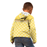 Hawaii Palaka Pikake Lokelani Plumeria Kid Hoodie Melemele Coquette Bow LT01 - Polynesian Pride