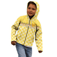 Hawaii Palaka Pikake Lokelani Plumeria Kid Hoodie Melemele Coquette Bow LT01 - Polynesian Pride