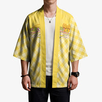Hawaii Palaka Pikake Lokelani Plumeria Kimono Melemele Coquette Bow LT01 - Polynesian Pride