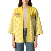 Hawaii Palaka Pikake Lokelani Plumeria Kimono Melemele Coquette Bow LT01 - Polynesian Pride