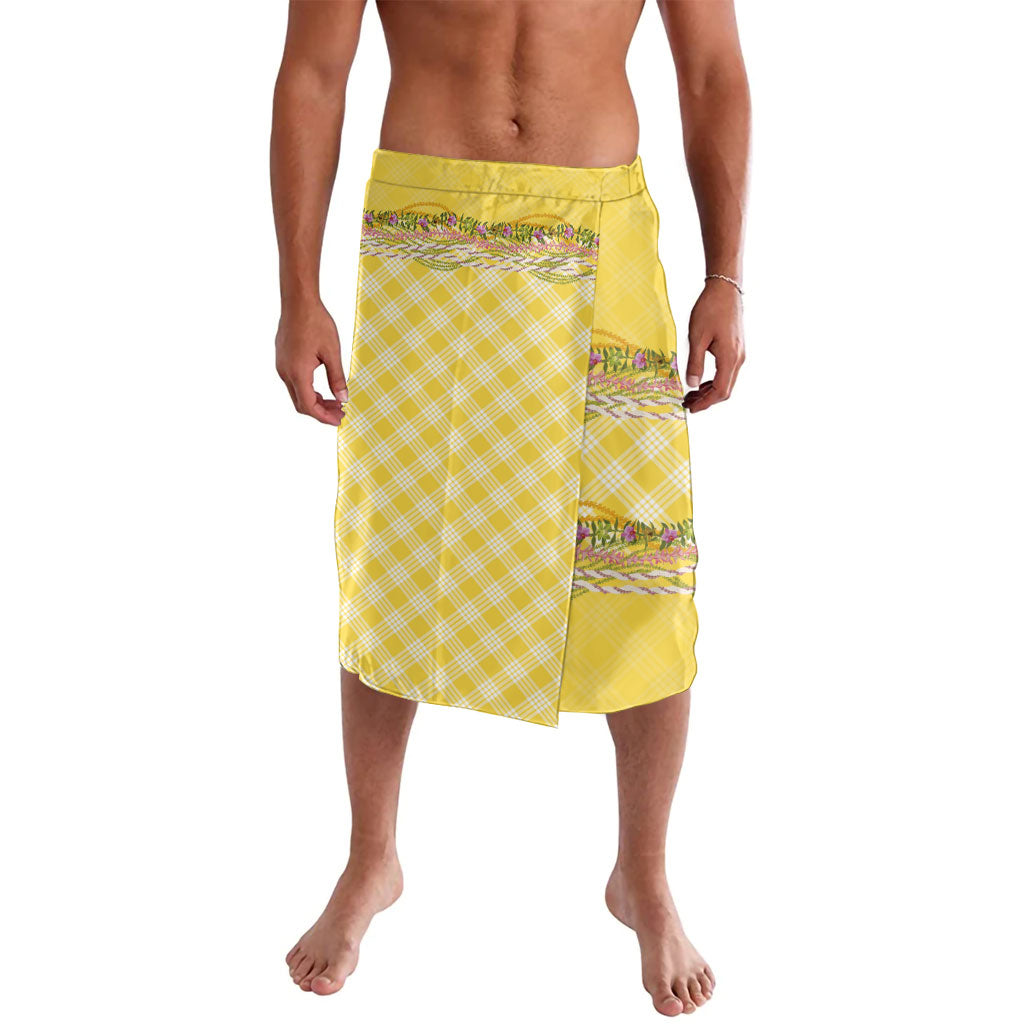 Hawaii Palaka Pikake Lokelani Plumeria Lavalava Melemele Coquette Bow LT01 Yellow - Polynesian Pride