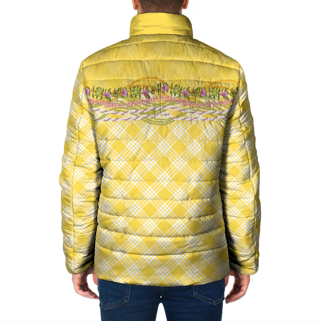 Hawaii Palaka Pikake Lokelani Plumeria Padded Jacket Melemele Coquette Bow LT01 - Polynesian Pride