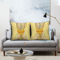 Hawaii Palaka Pikake Lokelani Plumeria Pillow Cover Melemele Coquette Bow LT01 - Polynesian Pride