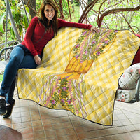 Hawaii Palaka Pikake Lokelani Plumeria Quilt Melemele Coquette Bow LT01 - Polynesian Pride